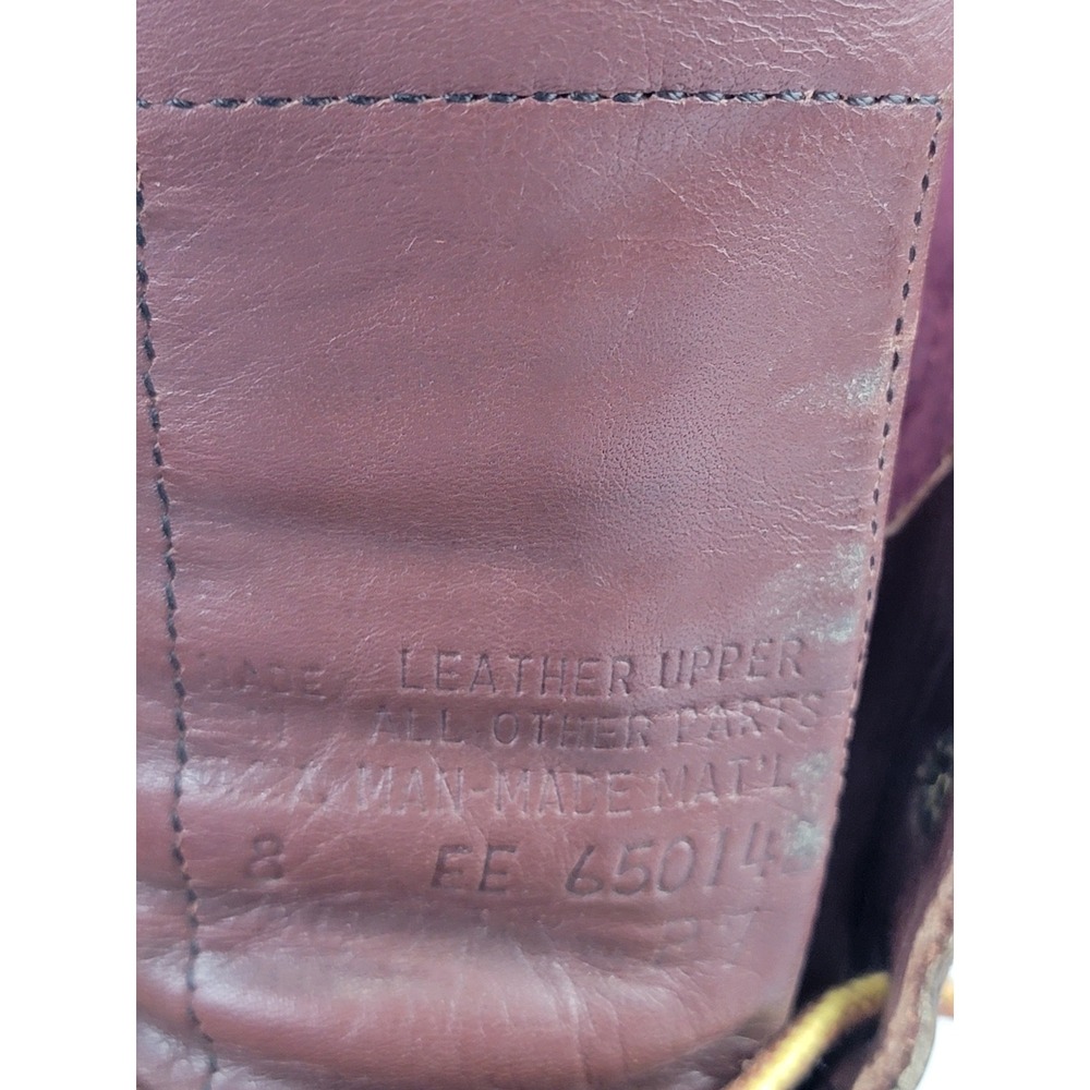 Vintage 90s Red Wing Logger Boots 8 EE Brown Steel Toe 2218 ANSI Z41 PT91 Vibram - Picture 8 of 16